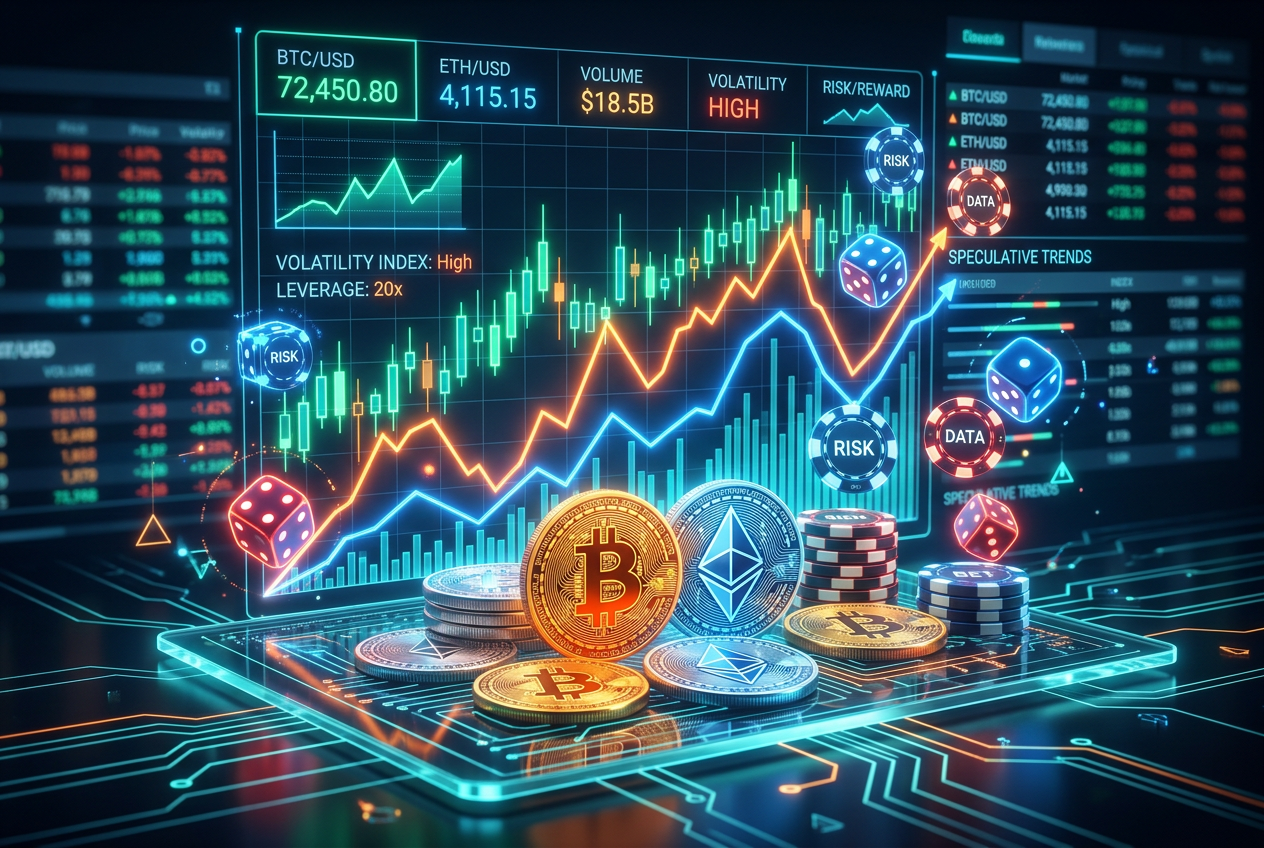 Finanční analýza krypto kasina a kryptoměn na digitálním trhu